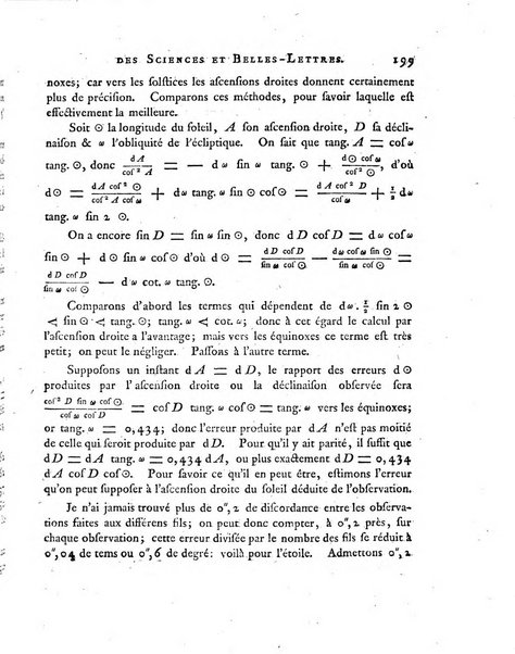 Nouveaux memoires de l'Academie royale des sciences et belles-lettres, avec l'histoire pour la meme annee