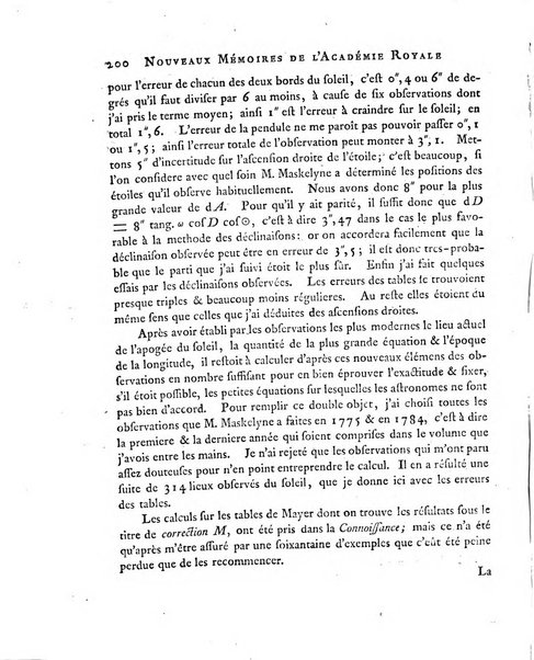 Nouveaux memoires de l'Academie royale des sciences et belles-lettres, avec l'histoire pour la meme annee