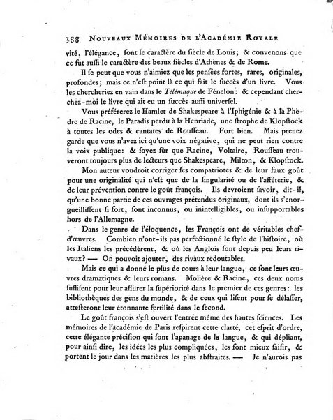 Nouveaux memoires de l'Academie royale des sciences et belles-lettres, avec l'histoire pour la meme annee