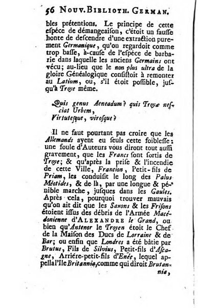 Nouvelle bibliotheque germanique ou histoire litteraire de l'Allemagne, de la Suisse et des pays du nord