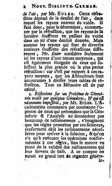 Nouvelle bibliotheque germanique ou histoire litteraire de l'Allemagne, de la Suisse et des pays du nord