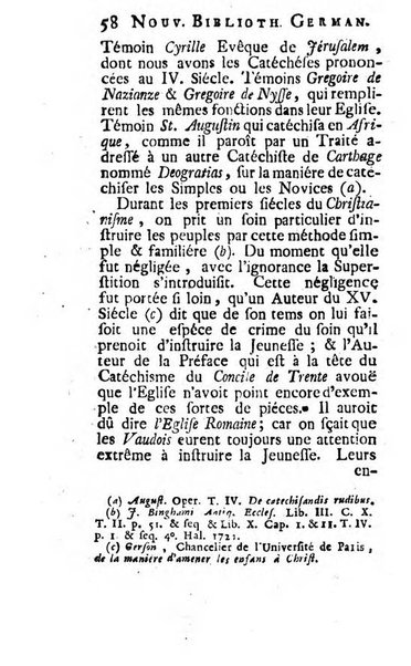 Nouvelle bibliotheque germanique ou histoire litteraire de l'Allemagne, de la Suisse et des pays du nord