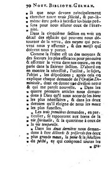 Nouvelle bibliotheque germanique ou histoire litteraire de l'Allemagne, de la Suisse et des pays du nord