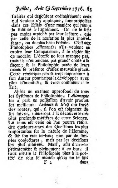 Nouvelle bibliotheque germanique ou histoire litteraire de l'Allemagne, de la Suisse et des pays du nord