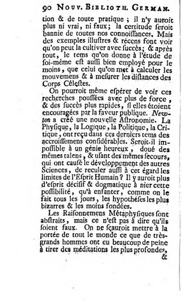 Nouvelle bibliotheque germanique ou histoire litteraire de l'Allemagne, de la Suisse et des pays du nord