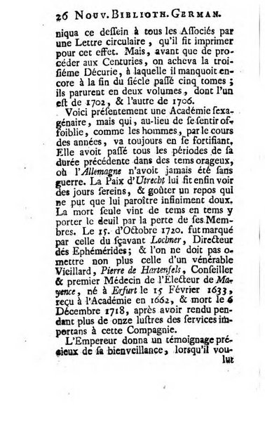 Nouvelle bibliotheque germanique ou histoire litteraire de l'Allemagne, de la Suisse et des pays du nord