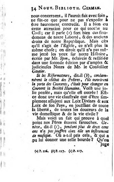 Nouvelle bibliotheque germanique ou histoire litteraire de l'Allemagne, de la Suisse et des pays du nord
