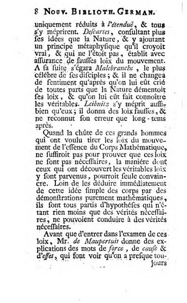 Nouvelle bibliotheque germanique ou histoire litteraire de l'Allemagne, de la Suisse et des pays du nord