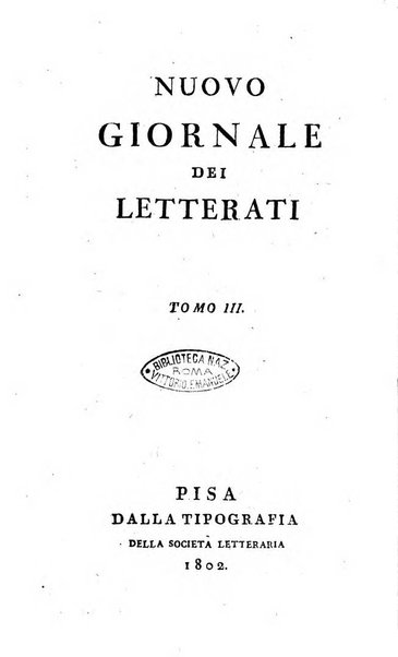 Nuovo giornale dei letterati