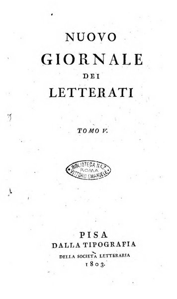 Nuovo giornale dei letterati