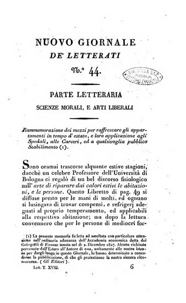 Nuovo giornale de' letterati