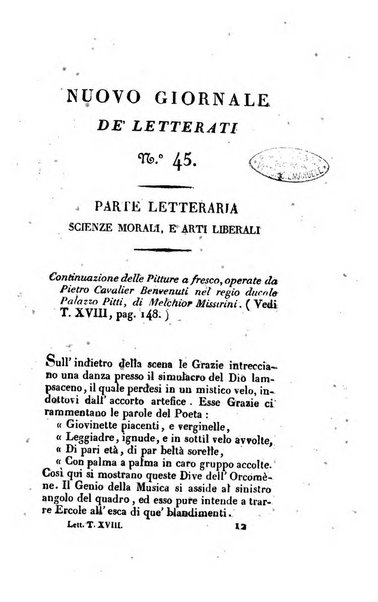 Nuovo giornale de' letterati