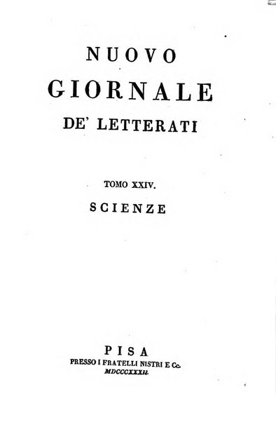 Nuovo giornale de' letterati