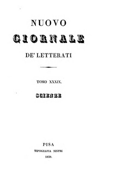 Nuovo giornale de' letterati