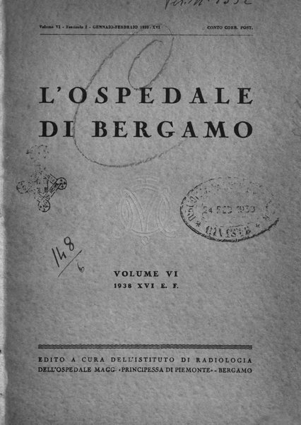 L'Ospedale di Bergamo atti della Società medico chirurgica bergamasca