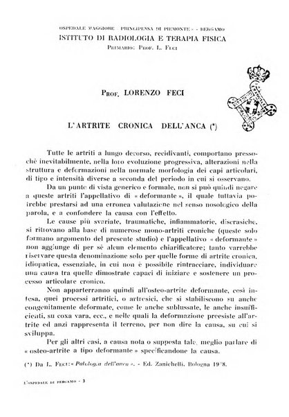 L'Ospedale di Bergamo atti della Società medico chirurgica bergamasca