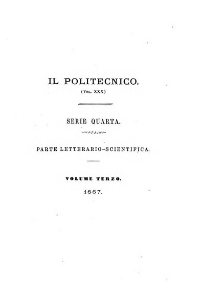 Il politecnico. Parte tecnica