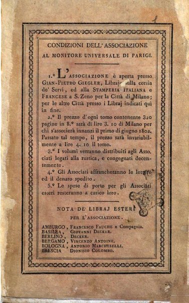 Il monitore universale di Parigi, ossia storia autentica della rivoluzione francese dal 1787 fino all'anno 10. Rep