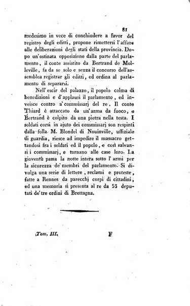 Il monitore universale di Parigi, ossia storia autentica della rivoluzione francese dal 1787 fino all'anno 10. Rep