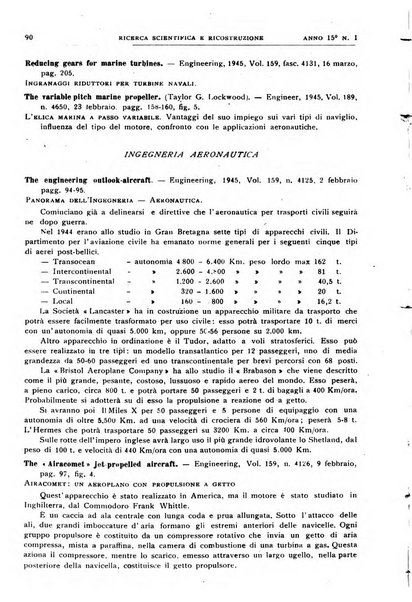 Ricerca scientifica e ricostruzione rivista del Consiglio nazionale delle ricerche