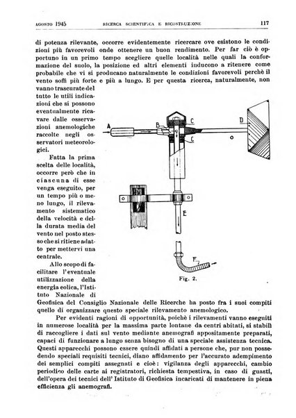 Ricerca scientifica e ricostruzione rivista del Consiglio nazionale delle ricerche