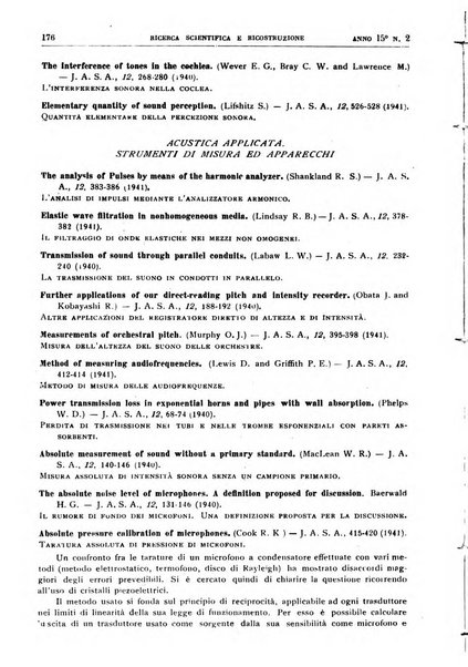 Ricerca scientifica e ricostruzione rivista del Consiglio nazionale delle ricerche