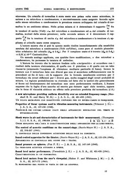 Ricerca scientifica e ricostruzione rivista del Consiglio nazionale delle ricerche