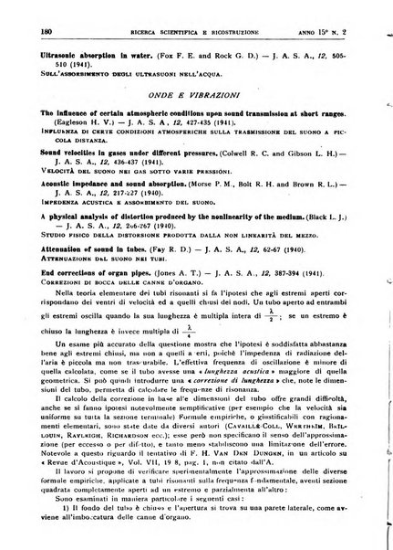 Ricerca scientifica e ricostruzione rivista del Consiglio nazionale delle ricerche