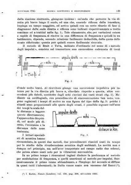 Ricerca scientifica e ricostruzione rivista del Consiglio nazionale delle ricerche