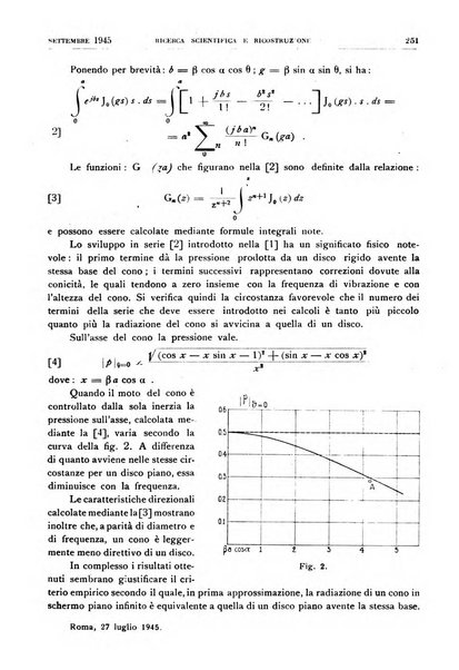 Ricerca scientifica e ricostruzione rivista del Consiglio nazionale delle ricerche