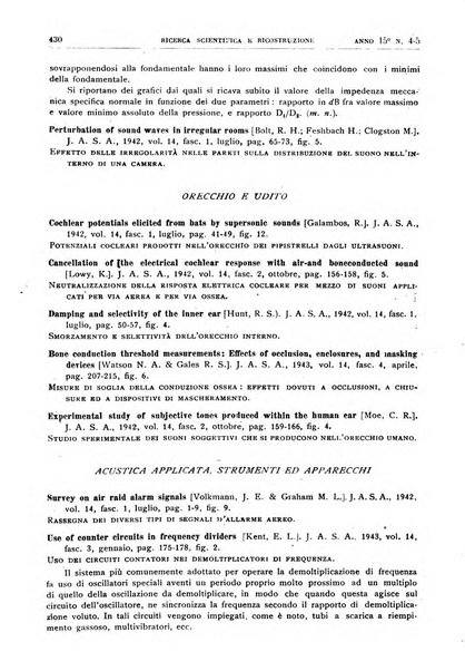 Ricerca scientifica e ricostruzione rivista del Consiglio nazionale delle ricerche