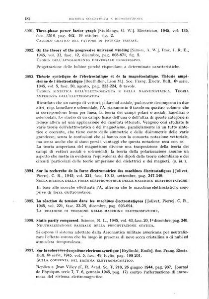 Ricerca scientifica e ricostruzione rivista del Consiglio nazionale delle ricerche