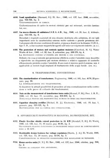 Ricerca scientifica e ricostruzione rivista del Consiglio nazionale delle ricerche