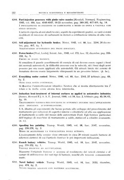 Ricerca scientifica e ricostruzione rivista del Consiglio nazionale delle ricerche