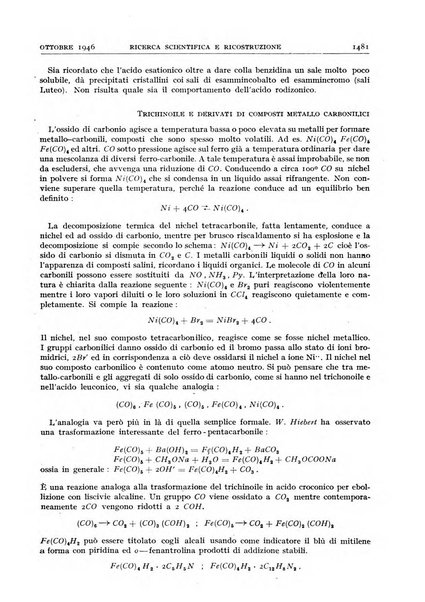 Ricerca scientifica e ricostruzione rivista del Consiglio nazionale delle ricerche