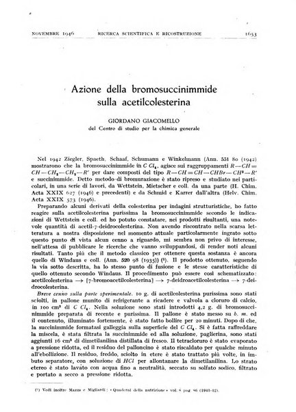 Ricerca scientifica e ricostruzione rivista del Consiglio nazionale delle ricerche