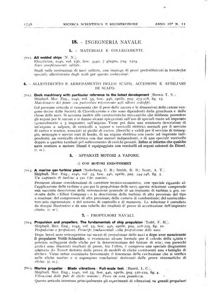 Ricerca scientifica e ricostruzione rivista del Consiglio nazionale delle ricerche