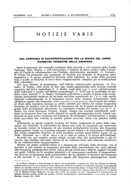 Ricerca scientifica e ricostruzione rivista del Consiglio nazionale delle ricerche