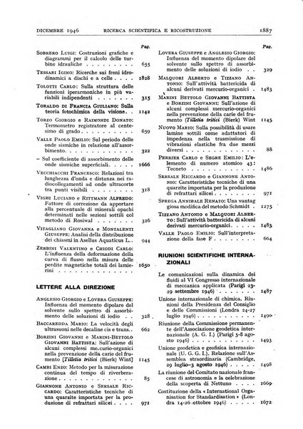 Ricerca scientifica e ricostruzione rivista del Consiglio nazionale delle ricerche