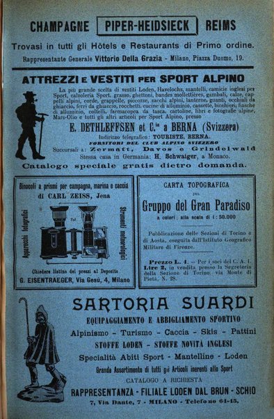 Rivista del Club alpino italiano pubblicazione mensile