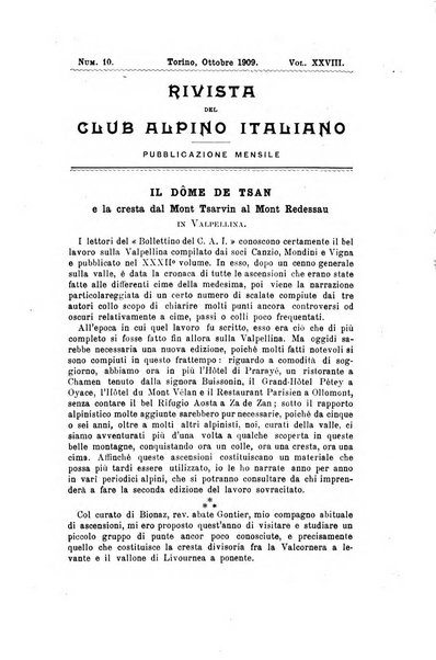 Rivista del Club alpino italiano pubblicazione mensile