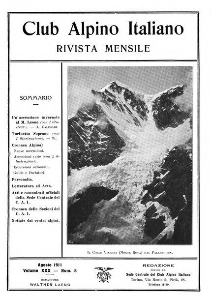 Rivista del Club alpino italiano pubblicazione mensile