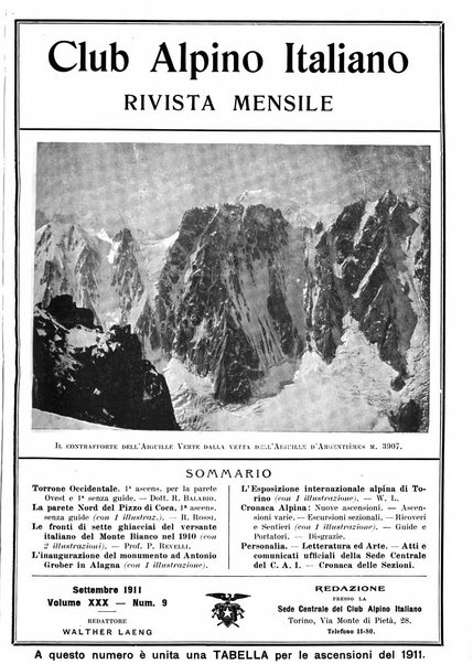 Rivista del Club alpino italiano pubblicazione mensile