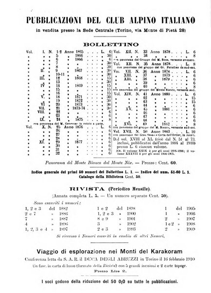 Rivista del Club alpino italiano pubblicazione mensile