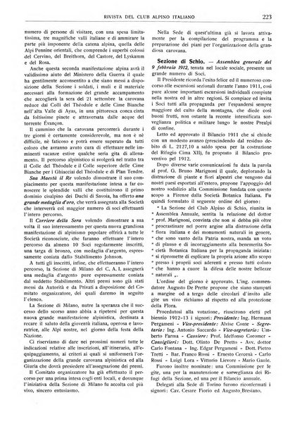 Rivista del Club alpino italiano pubblicazione mensile