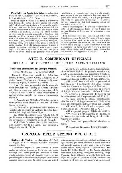 Rivista del Club alpino italiano pubblicazione mensile