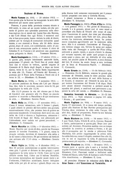 Rivista del Club alpino italiano pubblicazione mensile