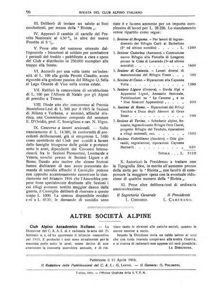 Rivista del Club alpino italiano pubblicazione mensile