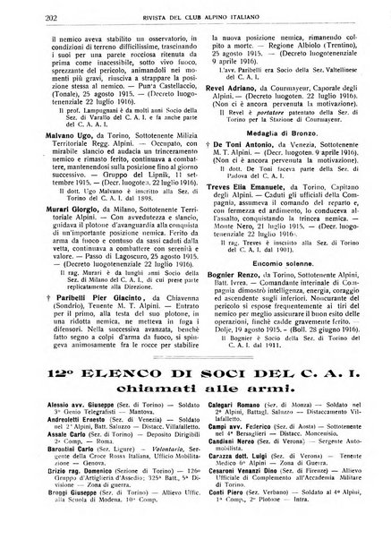 Rivista del Club alpino italiano pubblicazione mensile