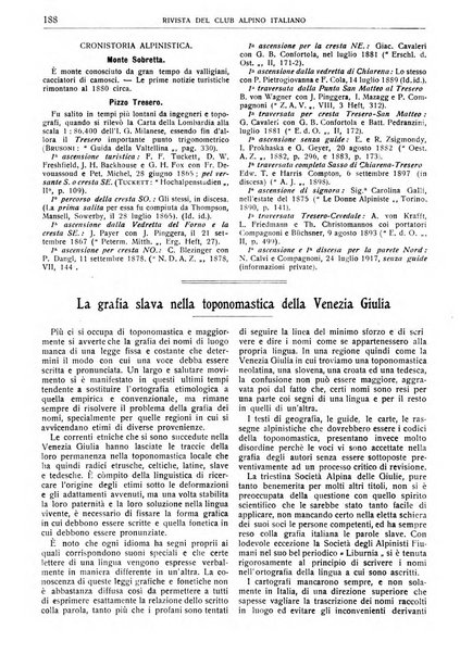 Rivista del Club alpino italiano pubblicazione mensile